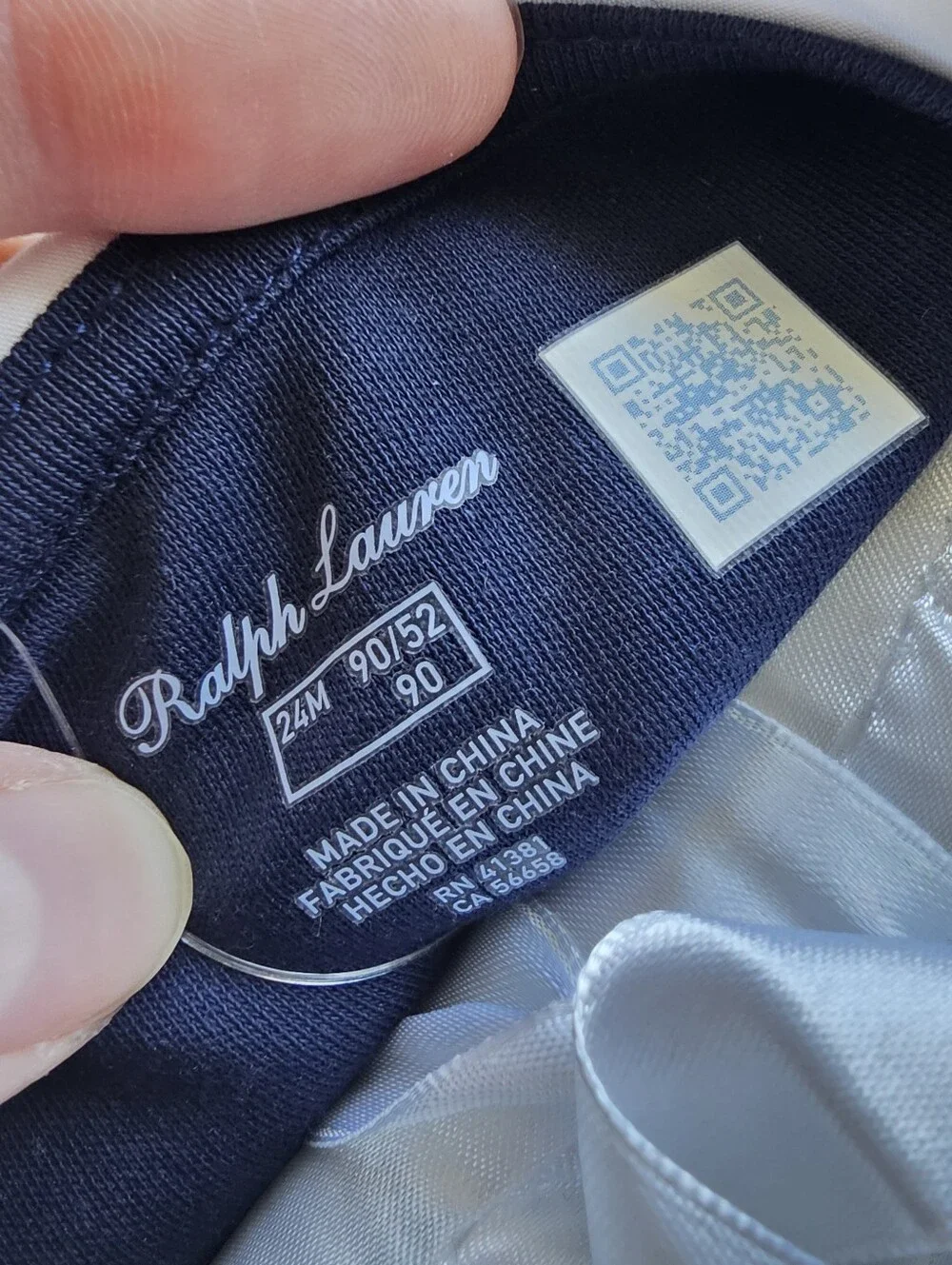 Ralph Lauren navy footie